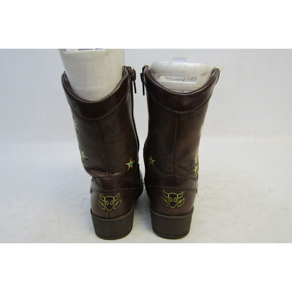 Disney Toy Story Woody Toddler Size 8 Brown Zip Cowboy Western Boots - Picture 7 of 11